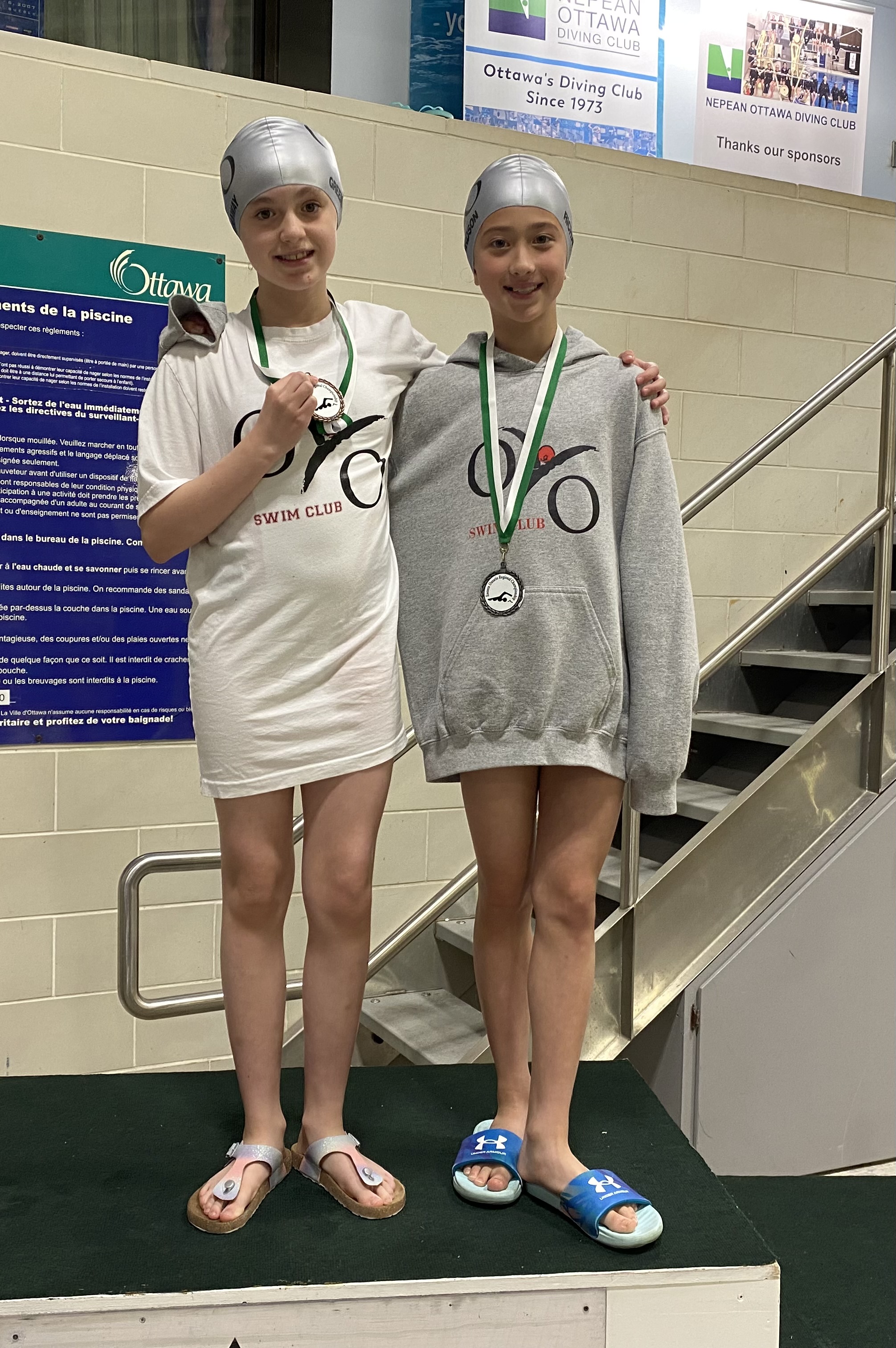 Podium for Jordyn and Molly
